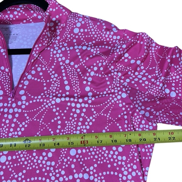 Gottex Women's Pink performance top,3/4 zip,mesh,gorpcore, Athleisure,athletic - Picture 5 of 13